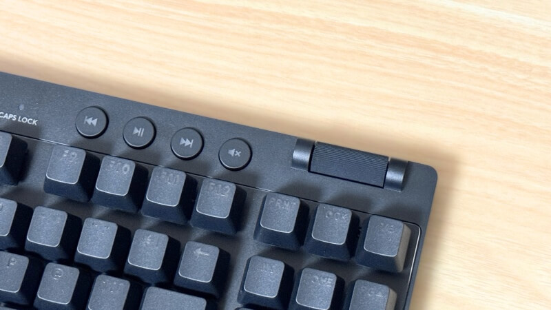 G PRO X TKL RAPIDのメディアキー。