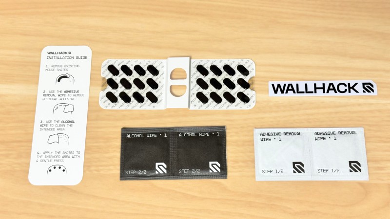 Wallhackマウスソール(ピルタイプ)の付属品